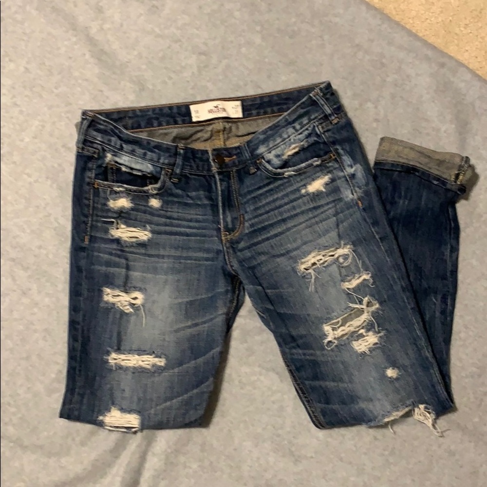 Hollister boyfriend crop